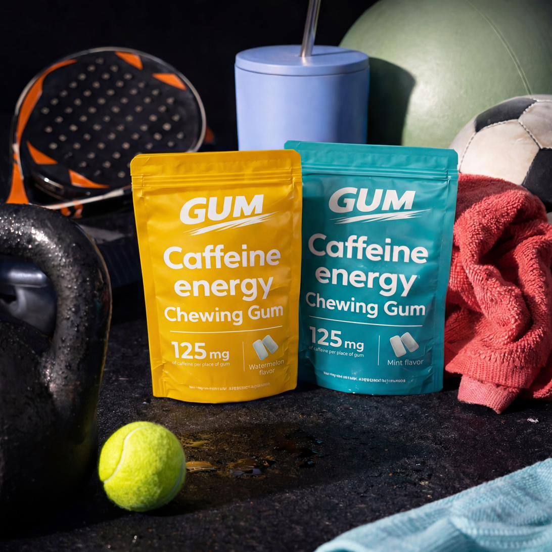 GUM pouches with gym equipment