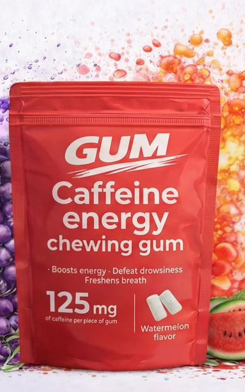 GUM Watermelon caffeine energy chewing gum